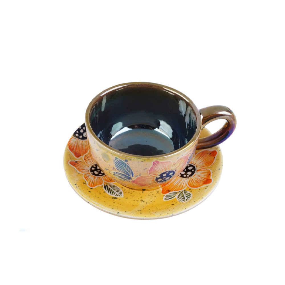 Persian Teacup Set with Saucer – Ailin Ceramic Design