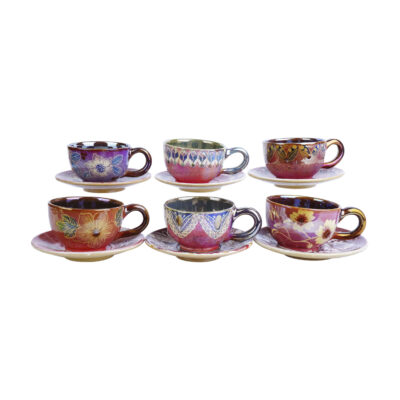 Persian Teacup Set with Saucer – Jordan Ceramic Design