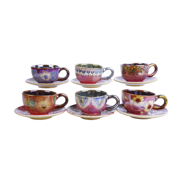 Persian Teacup Set with Saucer - Jordan Ceramic Design
