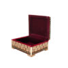 Handcrafted Persian Wooden Jewelry Box with Khatam Flowers