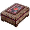 Handcrafted Wooden Jewelry Box with Persian Khatam Feryal Design