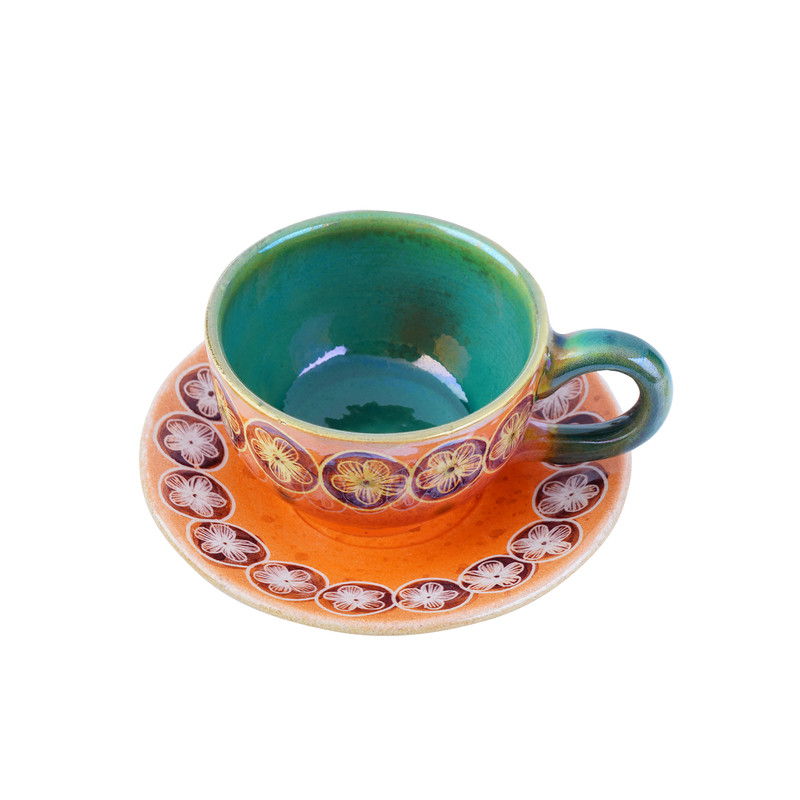 Persian Teacup Set with Saucer – Behnoosh Ceramic Design