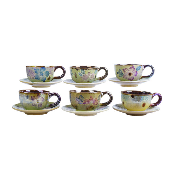 Persian Teacup Set with Saucer - Mitra Ceramic Design
