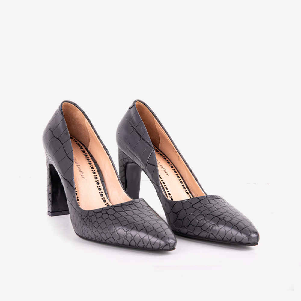 Women’s Leather High Heels Shoes Model Samantha