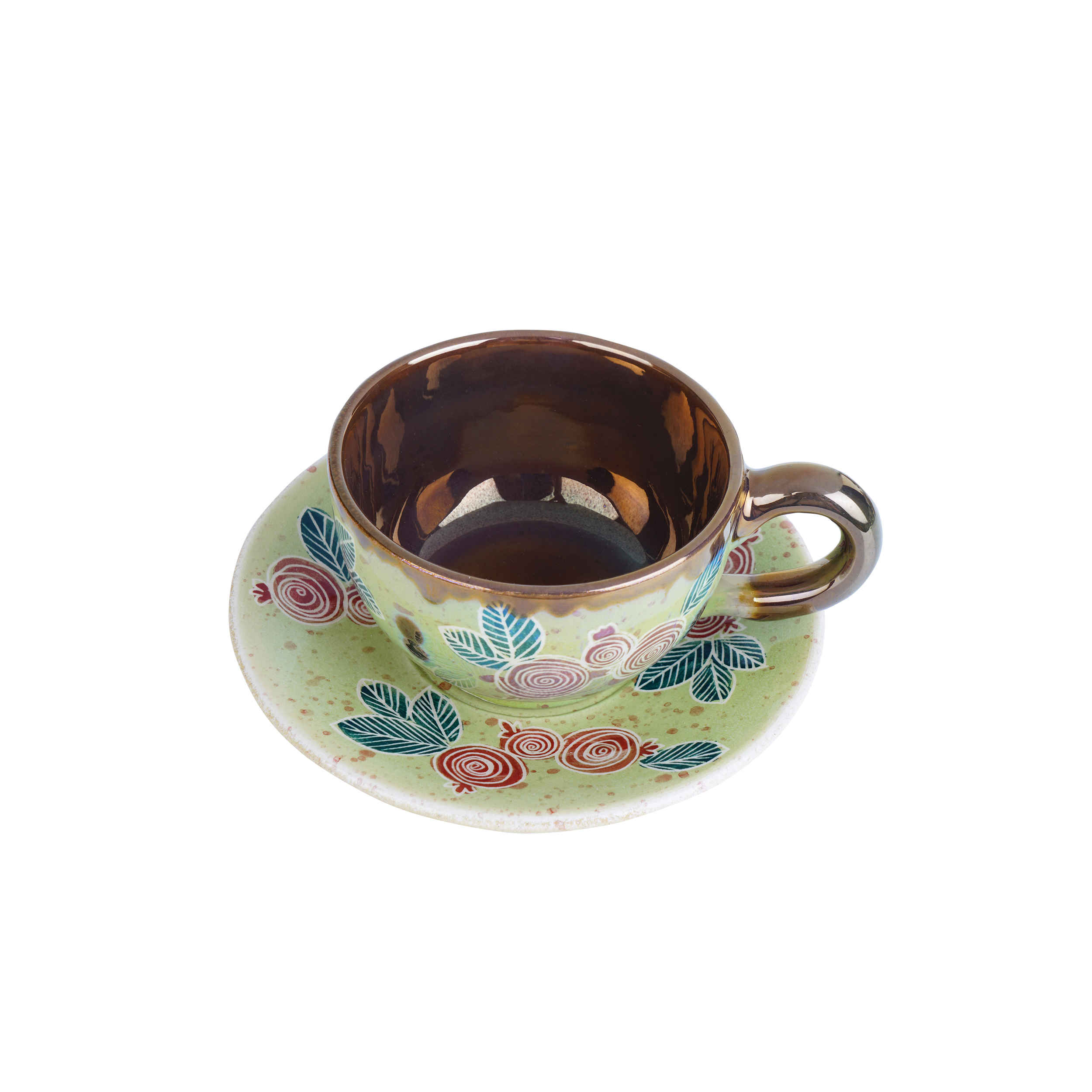 Persian Teacup Set with Saucer – Mitra Ceramic Design