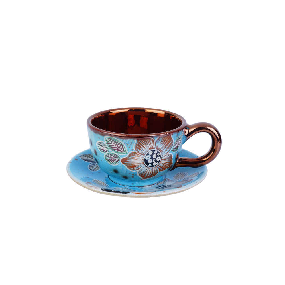 Persian Teacup Set with Saucer – Yasamin Ceramic Design