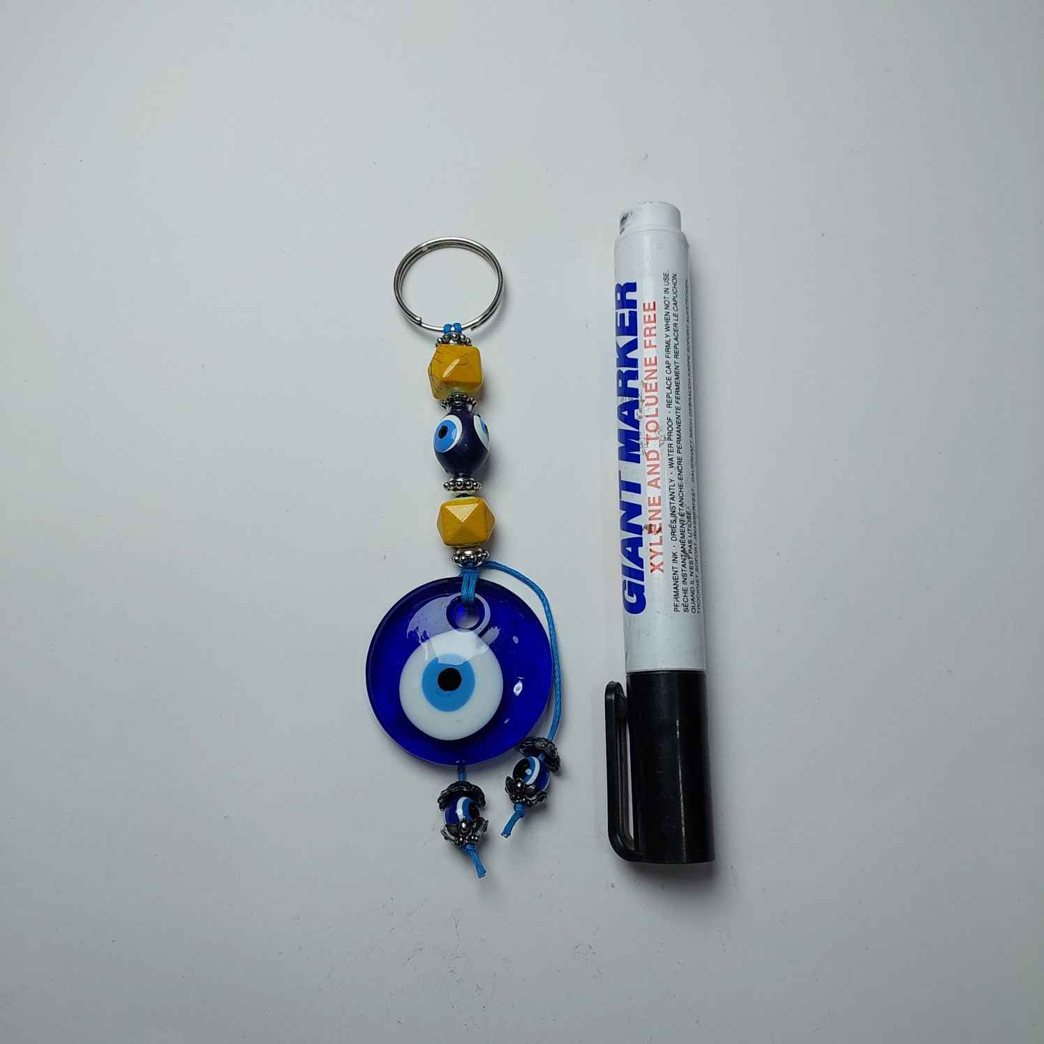 Blue Evil Eye Keychain – Mohrei Model