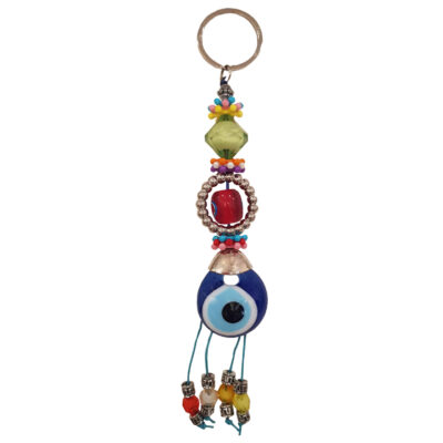 Blue Evil Eye Keychain – Ottoman Model