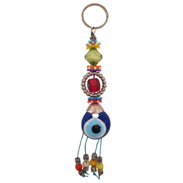 Blue Evil Eye Keychain - Ottoman Model