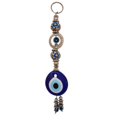 Blue Evil Eye Keychain – Tiana Model