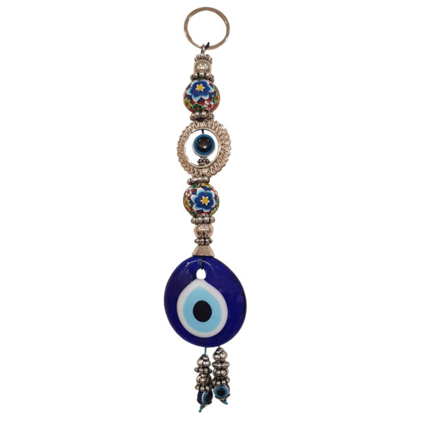 Blue Evil Eye Keychain - Tiana Model