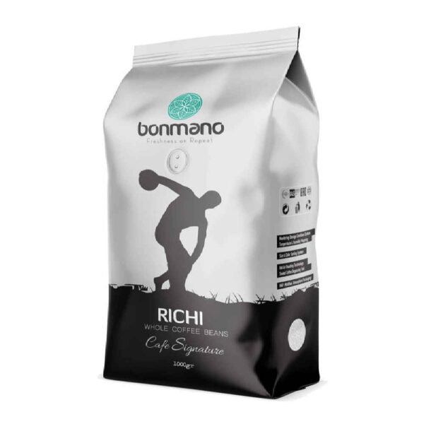 Bonmano Fresh Roasted Whole Coffee Beans Model Richi 1000 gr