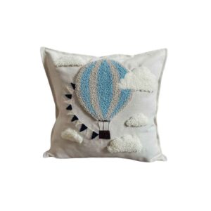 Cushion with Punch Needle Embroidery Ballon Design Model Aria