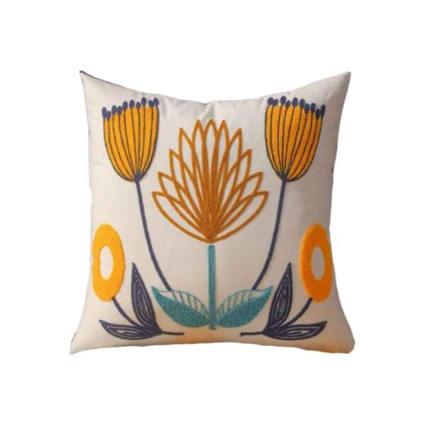 Cushion with Punch Needle Embroidery Model Arj