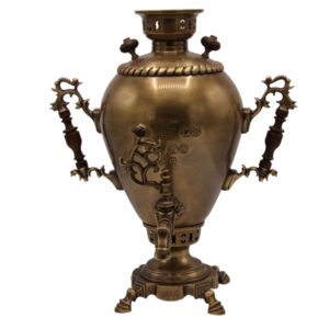 Decorative Coal Samovar Brass Traditional Persian 6-Liter