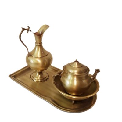 Persian Brass Samovar Decorative Charcoal Tea Maker 3-Liter