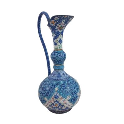 Decorative Pitcher Handcrafted With Persian Minakari Enamel Raha