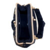 Embroidered Velvet Clutch Handbag with Floral Pattern - Ella