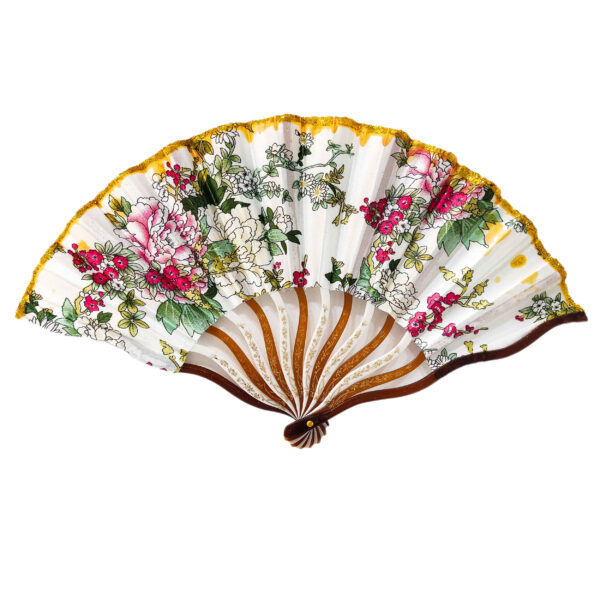 Floral Folding Hand Fan – Model Paradise