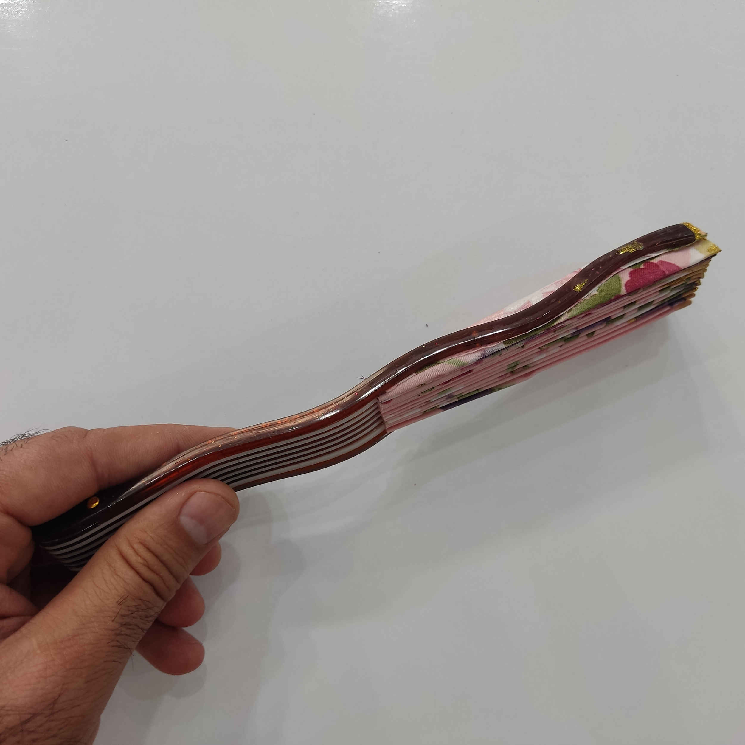 Floral Folding Hand Fan – Model Paradise