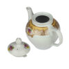 Porcelain Serving Teapot in White with Flower Design Barana