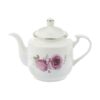 Porcelain Serving Teapot in White with Floral Design Katayoun