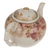 Porcelain Serving Teapot in White with Floral Motif Limera