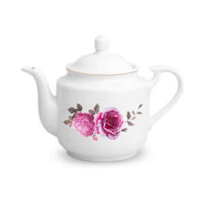 Floral Porcelain Teapot Model Roseflower