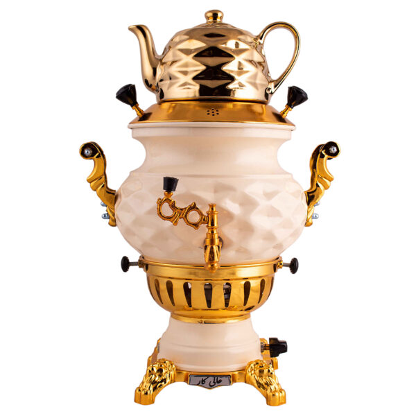 Gas Brass Samovar Modern Design Model Afrina 6-Liter