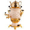 Gas Samovar Tea Maker with Teapot Modern Geometric Design Model Afrina 6-Liter
