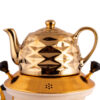 Gas Samovar Tea Maker with Teapot Modern Geometric Design Model Afrina 6-Liter