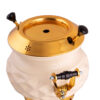Gas Samovar Tea Maker with Teapot Modern Geometric Design Model Afrina 6-Liter