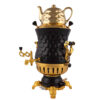 Gas Samovar Tea Maker with Teapot Modern Geometric Design Model Karen 8-Liter