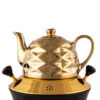 Gas Samovar Tea Maker with Teapot Modern Geometric Design Model Karen 8-Liter