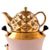 Gas Samovar Tea Maker with Teapot Modern Geometric Design 6-Liter