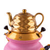 Gas Samovar Tea Maker with Teapot Modern Geometric Design Model Adasi 6-Liter