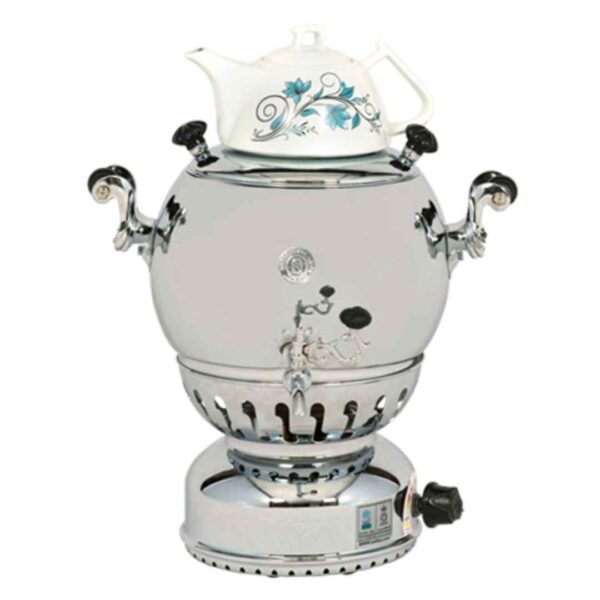 Gas Samovar Tea Maker with Teapot Modern Design 7-Liter