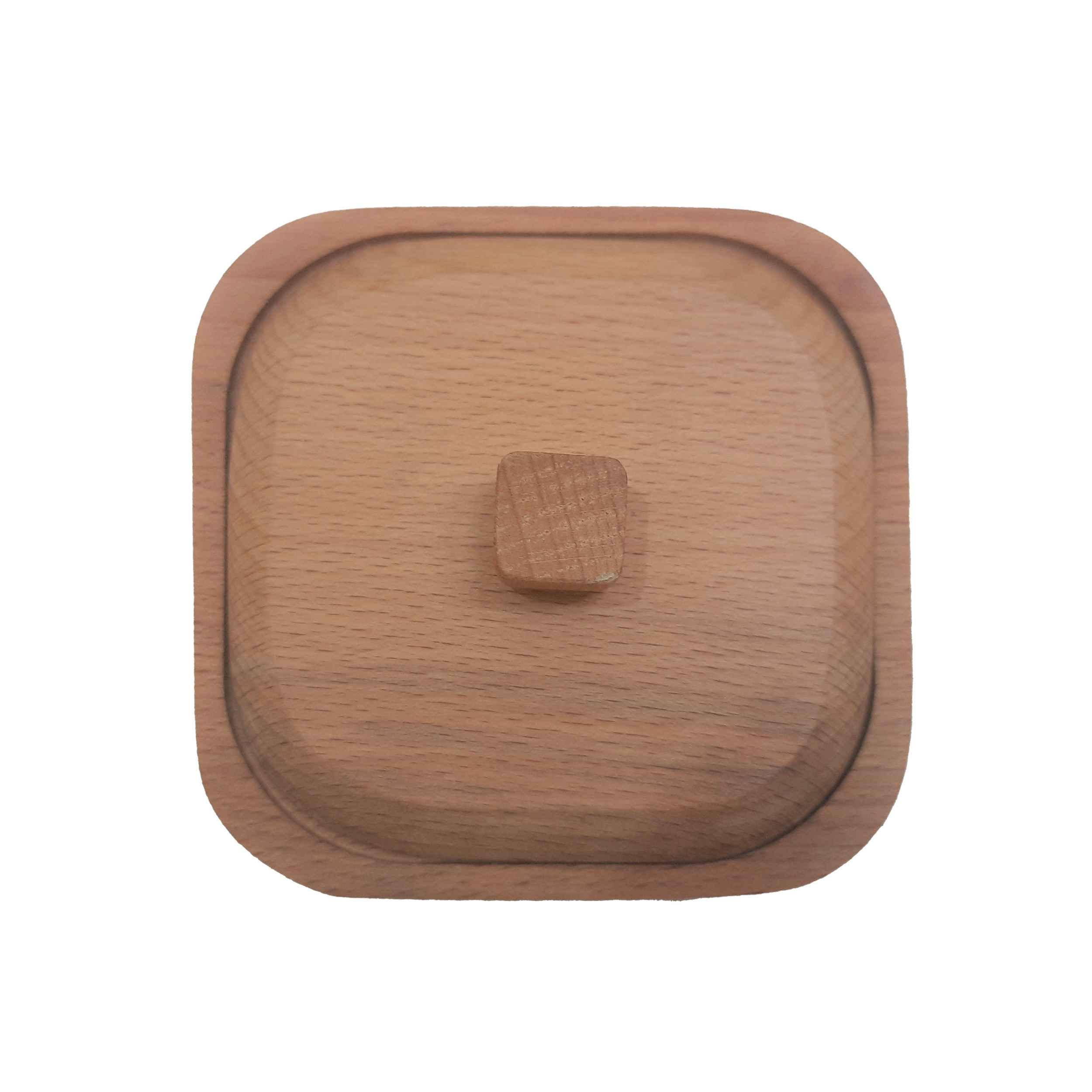 Handcrafted Wooden Sugar Bowl with Lid – Rustic Style Liana