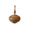 Handcrafted Wooden Sugar Bowl with Lid - Rustic Style Afra