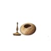 Handcrafted Wooden Sugar Bowl with Lid - Rustic Style Gerdo