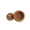 Handcrafted Wooden Sugar Bowl with Lid - Rustic Style Khomrei