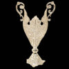 Decorative Persian Filigree Silver Coated Vases & Bowl