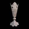 Decorative Persian Filigree Silver Coated Vase Trumpet Jalil