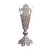 Decorative Persian Filigree Silver Coated Vase Trumpet Jalil