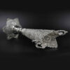 Decorative Persian Filigree Silver Coated Vase Trumpet Mahsa