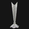 Decorative Persian Filigree Silver Coated Vase Trumpet Malileh