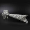 Decorative Persian Filigree Silver Coated Vase Trumpet Malileh