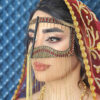 Handcrafted Rhinestone Battoulah Mask - Gulf Burqa Majlesi Model