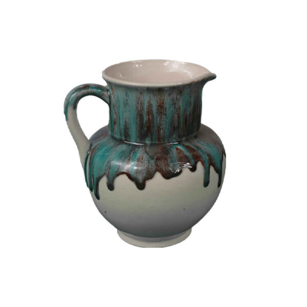 Handcrafted Persian Pottery Pitcher with Traditional Style