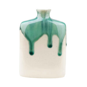 Handcrafted Decorative Pottery Vase with Drip Glaze Design Katrin